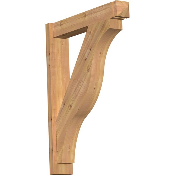 Ekena Millwork Funston Smooth Arts and Crafts Outlooker, Western Red Cedar, 5 1/2"W x 28"D x 36"H OUT06X28X36FST03SWR - main